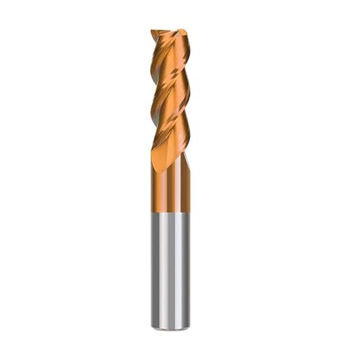 Temhyu 1-12mm Schaft Fräser 3 Flöte Hartmetall Schaftfräser CNC Maschine Router Bit for Aluminium Fiberglas Acryl holzbearbeitung Kupfer Kunststoff(TiCN Coated,2.5xD4x6x50L) von Temhyu