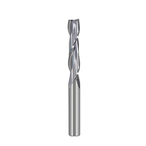 Temhyu 10Pcs 3,175mm 4mm 5mm 6mm Schaft Flache Ende Mühle CNC Router Bit Gravur Werkzeuge up-Cut Spirale Fräser for Holzbearbeitung Werkzeuge(3.175x1.0x4x38L) von Temhyu