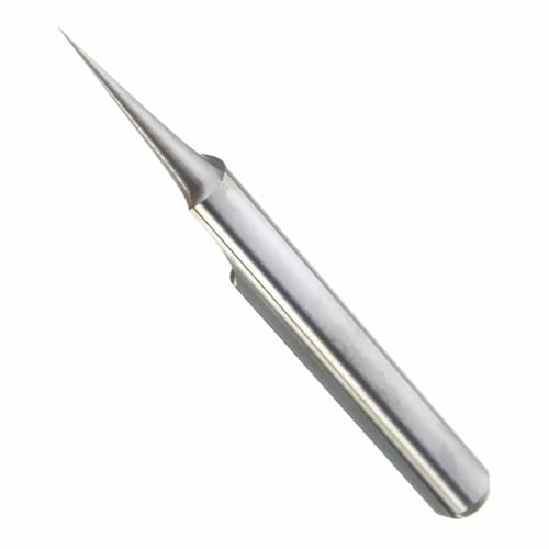 Temhyu 3,175 mm Schaft Hartmetall PCB Gravur Bit Der Griff 10 Grad 0,1 mm V Form Wolfram Bits Fräser CNC Router Bit Werkzeug von Temhyu