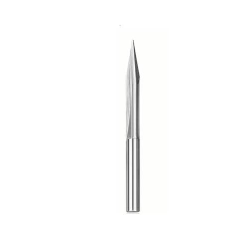 Temhyu 3,175mm Schaft Gerade V Bit CNC Maschine Gravur Bit Hartmetall-schaftfräser CNC Router Bit Fräser for Holzbearbeitung(20x0.4x4.0) von Temhyu