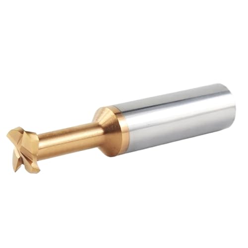Temhyu 4mm 6mm 12mm Schaft T-Nutenfräser Hartmetall-Nut-Schaftfräser CNC-Werkzeugbearbeitung Stahl Metall Schlitzfräser Durchmesser 3~16mm(H1,D4X50L) von Temhyu