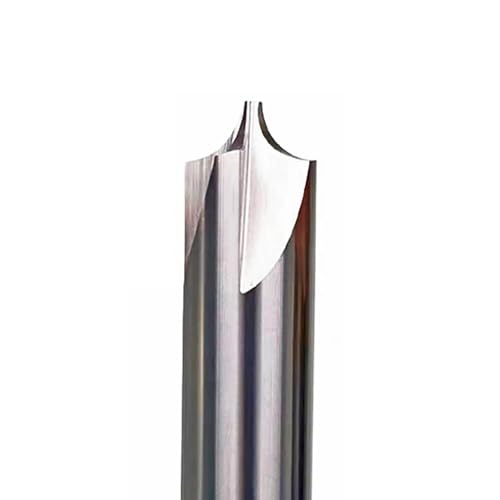 Temhyu 4mm 6mm 8mm Schaft Hartmetall Radius Ecke Abrunden Fräser Schaftfräser CNC Werkzeug Innen R1 R2 R3 Anfasen Außenradien Viertelkreis Fräser(R2.5x8Dx50L,Bright Finish) von Temhyu