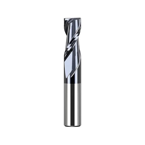 Temhyu 6mm 8mm 10mm Schaft Fräser 2 Flöten Router Bit 1-12mm Wolframkarbid Schaftfräser HRC 45 CNC Maschine Fräsen Werkzeuge CNC Fräsen Bit(None Coated,12xD12x30x75L) von Temhyu