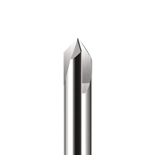 Temhyu 6mm 8mm Schaft HRC60 3 Flöten Fasenfräser 60/90/120 Grad CNC Fräser CNC Gravur Fräswerkzeug Hartmetall Fasenschaftfräser(90 Degree,HRC55 Uncoated,12X75) von Temhyu