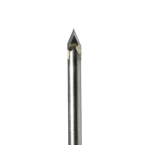 Temhyu 6mm Schaft Stein Marmor Gravur Cutter Granit Router Bits CNC Hartmetall Drehmaschine Carving Graveur Messer Fliesen Bohren Fräsen maschine Werkzeug(B60x6x6) von Temhyu