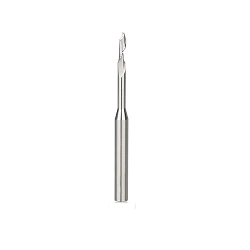 Temhyu 8mm Schaft HSS Fräser Gravur Bit for Aluminium Fenster Schneiden Einzelne Flöte Schaftfräser CNC Aluminium Cutter Router bit(8x7x14x80mm) von Temhyu