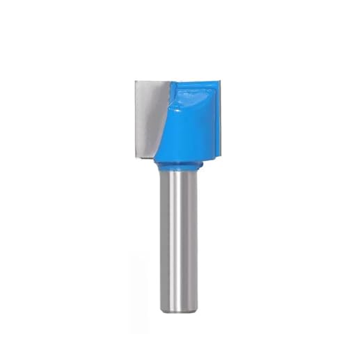 Temhyu 8mm Schaft Holzbearbeitung Gravur Bit Reinigung Boden Router Bits Vollhartmetall CNC Fräser Schaftfräser(Blue 8x32mm) von Temhyu