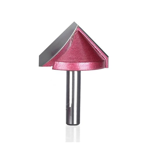 Temhyu 8mm Schaft V Bit CNC Vollhartmetall-schaftfräser 3D Router Bits 60 90 120 150 Grad Wolfram holzbearbeitung Fräser(8 x 38 x 150 deg) von Temhyu