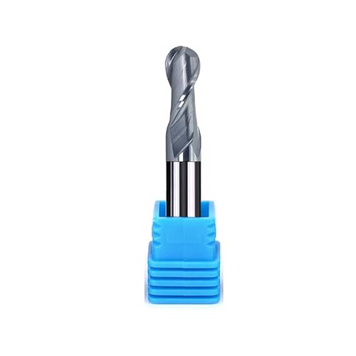 Temhyu HRC50 55 65 4mm 6mm 8mm Schaft Kugelfräser Wolframkarbidfräser CNC-Fräser Fräswerkzeug R0,5 2 4 Flöten(HRC50-2F,R2X4DX50L) von Temhyu