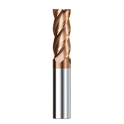Temhyu HRC55 Fräser 4 Flöten Fräser 1-12 mm Hartmetall-Schaftfräser TiALN-beschichtete CNC-Maschinenfräswerkzeuge Schaftfräser(TiCN Coated,10xD10x55x150L) von Temhyu
