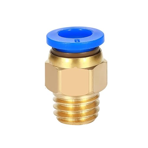 Temhyu M6 * 1 M8 * 1 M8 * 1,25 M10 * 1 M10 * 1,5 M12 M14 M16 M20 Rohrverbinder Schlauchanschlüsse Pneumatische Schlauchanschlüsse PC 4 mm 6 mm 8 mm Gewinde (Color : M10x1.5, Size : PC6) von Temhyu