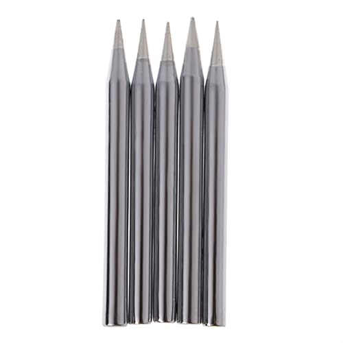 Temhyu Shuxiang-Lötspitzen 5 stücke, Lötkolbenspitzen, bleifreie Lötspitze, 30w / 40W / 60W, Lötkolbenkopf-Schweißwerkzeug Oxidationsbeständigkeit (Power : 60W) von Temhyu