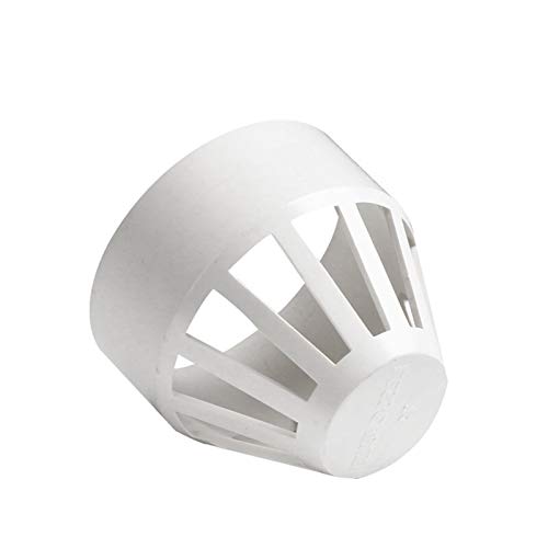 Temhyu Shuxiang-Lüftungsgitter PVC-Dach Air Vent Grille, Ducting Lüftungsabdeckung, Ineinander greifen 50-75mm 110mm, rund Rohrendabstand Breathable Cap, Outlet Louvres Rohrfittings Lüftungszubehör von Temhyu