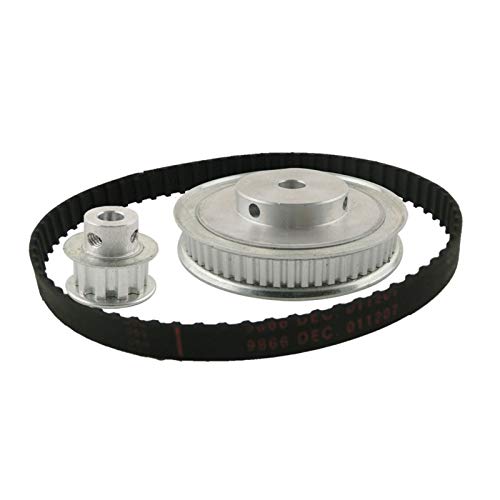 Temhyu Shuxiang-Steuerscheibe 10T 60T XL Timing-Riemenscheibe, Reduktion 1: 6/6: 1, Getriebe-Set Wellen-Mitte-Abstand 100mm für Graviermaschine Zahnriemen-Riemenscheibe Lange Nutzungsdauer von Temhyu
