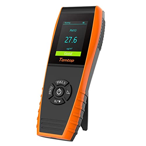 Temtop PM2.5 PM10 Laserpartikeldetektor P600,Präziser Raum Luftqualität Monitor, Tragbar Und Einfach Zu Bedienen, Ideal Für Zuhause, Büro Und Auto von Temtop