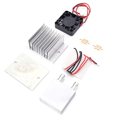 TEC1-12706 Kälte-Kühlsystem-Kit, Thermoelektrischer DC-12-V-Kühler, Vollständig Versiegeltes Halbleiter-Kühlplatten-DIY-Kühlermodul Mit Lüfter, 60-W-Wasserkühlsystem-Kit von TenNuoDa