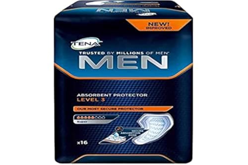 Tena 750830 Men Einlagen, Level III (16-er pack), 27cm von Tena