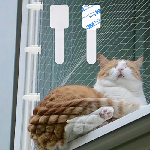 TenaLucy 60 Stück Klebehaken Katzennetz,Klebehaken Außen für Katzennetz Balkon Haken für Katzennetz Fixierung für Balkonnetz für Katzen Balkon Katzennetz für Balkon Ohne Bohren Outdoor Adhesive Hooks TenaLucy 60 Stück Klebehaken Katzennetz,Klebehaken Außen für Katzennetz Balkon Haken für Katzennetz Fixierung für Balkonnetz für Katzen Balkon Katzennetz für Balkon Ohne Bohren Outdoor Adhesive Hooks von TenaLucy