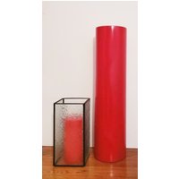 Bodenvase, Bodenvase 1 Meter Hoch, Rote Glasvase, Hohe Glas, Große Vase Für Boden von TenaciousImages