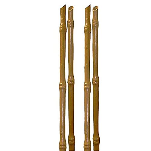 TENAX Bamboo Up, Höhe 180 cm, Durchmesser 25 mm, Synthetische Stütze für Pflanzen, Packung zu je 4 Stück, Farbe Bambusähnlich, Stützt Gemüse und Blumen von Tenax