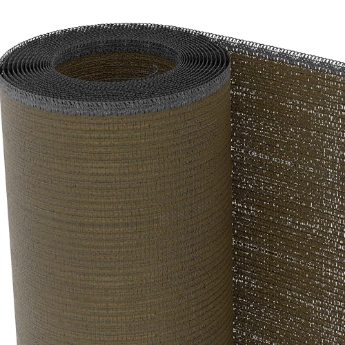 TENAX abschirmendes Gewebe Soleado Corten 1,50x50 Braun, Schattenspendender Sichtschutz zum Abschirmen von Balkonen, Terrassen, Umzänunungen und Toren von TENAX