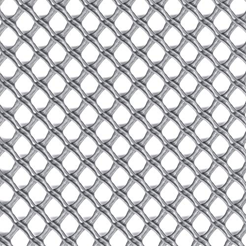 TENAX Schutznetz aus Kunststoff Airy 1,00x5 m Silber, Netz mit rautenförmigen Maschen, Sicht- und Windschutz um Balkone, Umzäunungen und Geländer zu schützen von TENAX