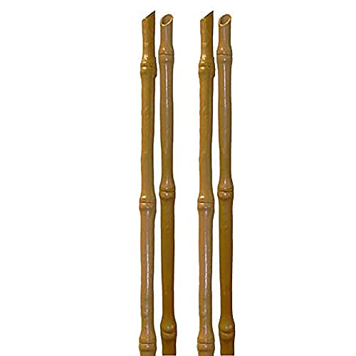 Tenax Bamboo Up, Höhe 150 cm, Durchmesser 25 mm, Synthetische Stütze für Pflanzen, Packung zu je 4 Stück, Farbe Bambusähnlich, Stützt Gemüse und Blumen von Tenax