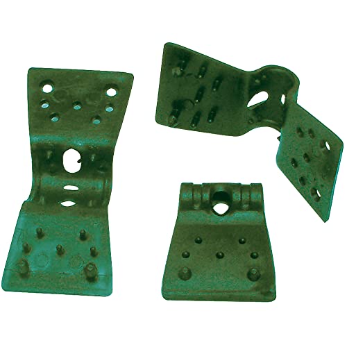Tenax Clips 3,50 cm Grün, Schachtel mit 500 Clips, Clips zur Befestigung von gewebten Netzen als Sichtschutz und Schattenspender von TENAX