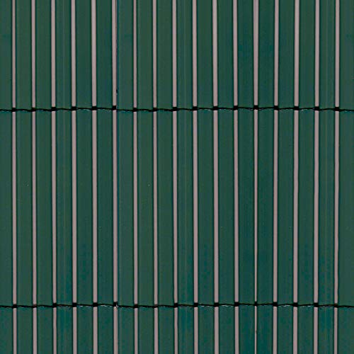 TENAX Colorado 1,00 x 5 m Grün, Synthetisches Doppelseitiges Schilf, zum Abschirmen von Gärten, Schwimmbädern und privaten Bereichen von TENAX