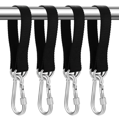 Tenbrachian 4 Set Schaukel Befestigung, 30cm x 25mm Hängematte Befestigung, Schaukel Aufhängung Baumschaukel Gurte für Schaukel Hängematten Hängesessel Befestigung Aufhängung + 4 Karabinern, D-Ringen Tenbrachian 4 Set Schaukel Befestigung, 30cm x 25mm Hängematte Befestigung, Schaukel Aufhängung Baumschaukel Gurte für Schaukel Hängematten Hängesessel Befestigung Aufhängung + 4 Karabinern, D-Ringen von Tenbrachian