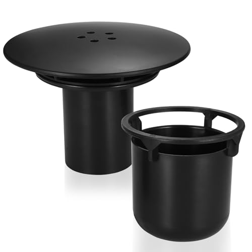 Tenbrachian Duschabfluss Abdeckung, 90 mm/115 mm Abflussdeckel Dusche Aflussabdeckung, Duschablauf Deckel für Viega Tempoplex Ablaufgarnitur, Haarfänger Abdeckhaube Dusche Abfluss Duschablauf von Tenbrachian