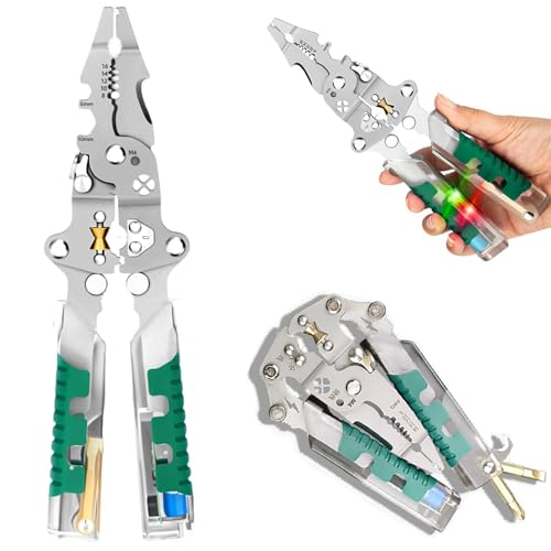 18 In 1 Foldable Wire Stripper, 2 Pcs Multifunction Wire Stripper & Crimper Tool for Automotive or Outdoor Engineering Projects 18 In 1 Foldable Wire Stripper, 2 Pcs Multifunction Wire Stripper & Crimper Tool for Automotive or Outdoor Engineering Projects von Tencipeda