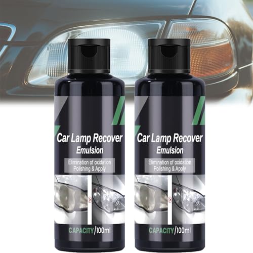 BEAMREVIVE Car Lamp Recover Emulsion, Head Light Restoration Spray Bottle Turn Cloudy Into Instant Clarity and Lasting Protection (2 sets,100ml) von Tencipeda