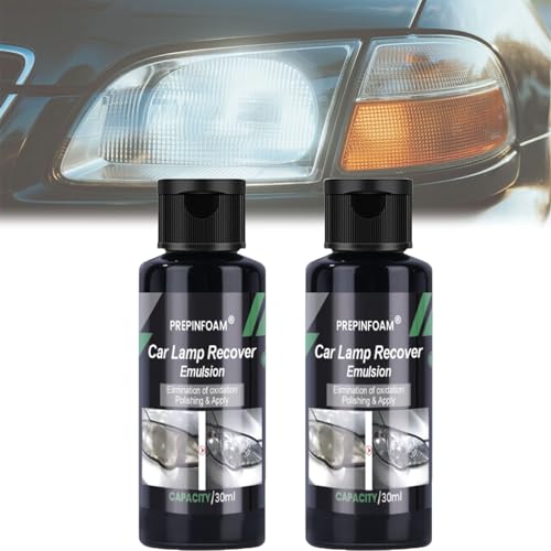 BEAMREVIVE Car Lamp Recover Emulsion, Head Light Restoration Spray Bottle Turn Cloudy Into Instant Clarity and Lasting Protection (2 sets,30ml) von Tencipeda
