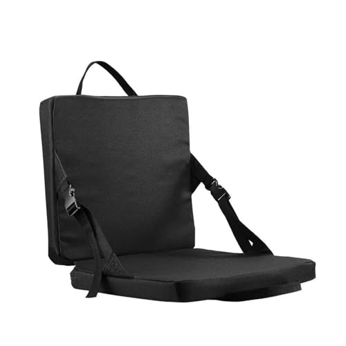 Tencipeda Folding Stadium Seats, Portable Stadium Seats for Bleachers Multipurpose Sit Mat Seat Pad Floor Chair for Travel Camping Hiking Sports Event (Black) von Tencipeda