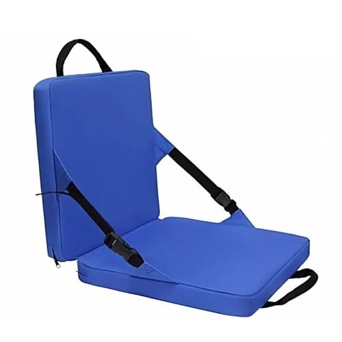 Tencipeda Folding Stadium Seats, Portable Stadium Seats for Bleachers Multipurpose Sit Mat Seat Pad Floor Chair for Travel Camping Hiking Sports Event (Blue) von Tencipeda
