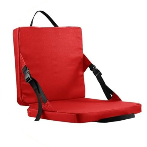 Tencipeda Folding Stadium Seats, Portable Stadium Seats for Bleachers Multipurpose Sit Mat Seat Pad Floor Chair for Travel Camping Hiking Sports Event (Red) von Tencipeda
