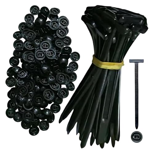 Universal UV Protection Automotive Zipper Clips, Zip Tie Rivet, Zip Tie Trim Clips for Car Daily Repair (100pcs) von Tencipeda
