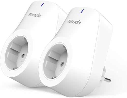 Tenda Smart WLAN Steckdose SP3, 10A Ferngesteuerte Stecker kompatibel mit Alexa& Google Home, App- & Sprachsteuerung, Smart Plug mit Zeitschaltuhr/Timer, Kein Hub notwendig, 2er Pack von Tenda