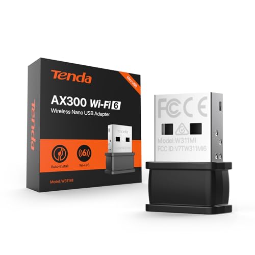 Tenda WLAN USB Stick Adapter für PC, AX300 2.4G 286Mbit/s, Soft-AP, WPA2, Nano-Größe, Windows 7/10/11, W311MI Tenda WLAN USB Stick Adapter für PC, AX300 2.4G 286Mbit/s, Soft-AP, WPA2, Nano-Größe, Windows 7/10/11, W311MI von Tenda