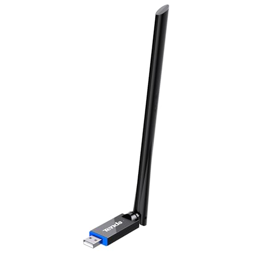 Tenda U11 Pro AX900 WiFi Adapter 6 USB 2.0, Dual Band WiFi Stick for Desktop PC, External Antenna 6dBi, AP Mode, MU-MIMO, WPA2, Compatible with Windows 7/10/11/Linux(Debian&Ubuntu)/Kylin von Tenda