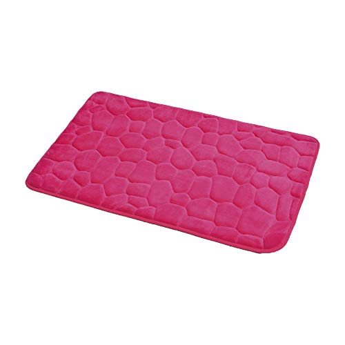 Tendance - Mikrofaser-gedächtnismatte kieselstein 50x80cm - Fuchsia von Tendance