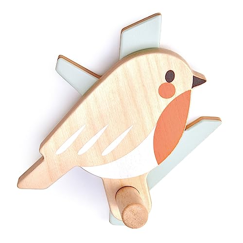 Tender Leaf Toys Garderobenhaken Vogel (Holzspielzeug, Material Holz, Bunt, Jackenaufhänger, für Kinder, mit Motiv) 7508806 von Tender Leaf Toys