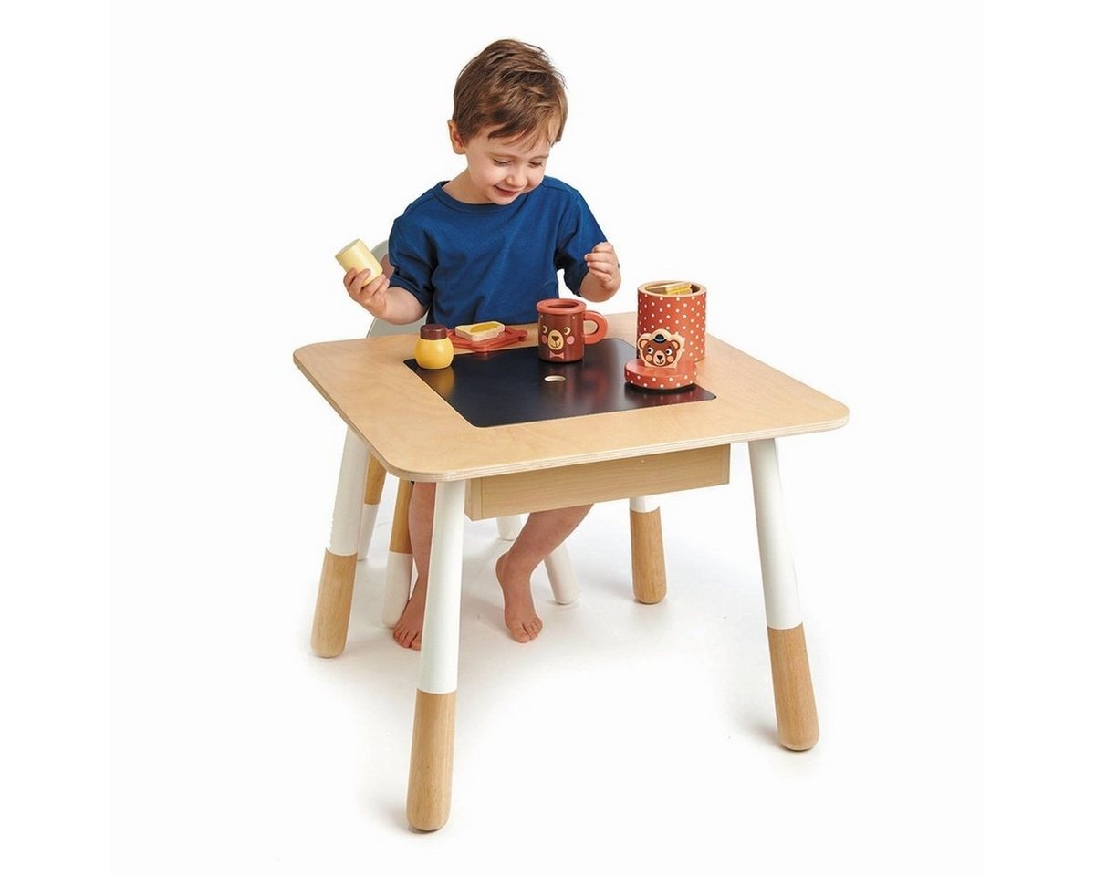 Tender Leaf Toys Kindertisch Kindertisch Wald Spieltisch mit Kreidetafel und Aufbewahrungsfach von Tender Leaf Toys