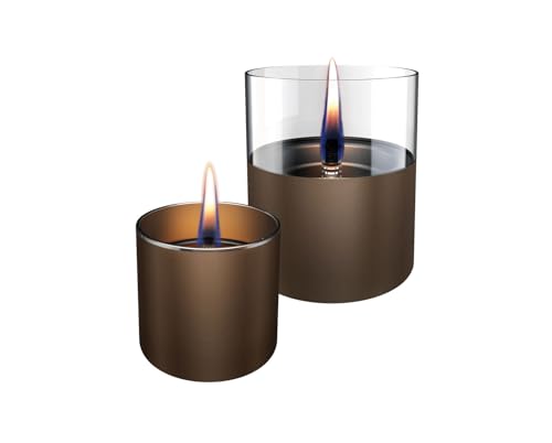 Lilly 8 und Lilly 10 Chocolate duopack 2er Set sicheres tischfeuer tenderflame von Tenderflame
