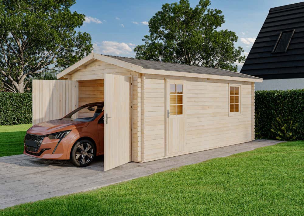 Alpholz Garage Holzgarage A-40 TE von Alpholz