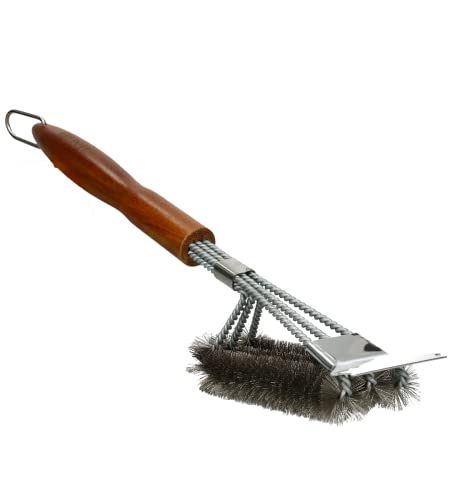 TENERO Grillbürste mit Messingbürsten aus stabilem Edelstahl und edlem Akazienholz TENERO Grillbürste mit Messingbürsten aus stabilem Edelstahl und edlem Akazienholz von Tenero
