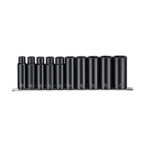 Teng 9126 10 Stück Metrisches Deep Impact Socket Set 1/2in Vierkantantrieb Teng 9126 10 Stück Metrisches Deep Impact Socket Set 1/2in Vierkantantrieb von Teng
