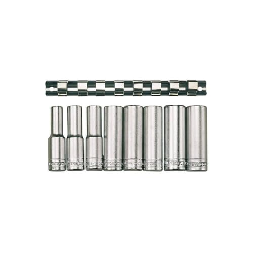 Teng - M1207 9 Stück Clip Rail Socket Set Metric-1/2in Drive - TENM1207 von TENG TOOLS