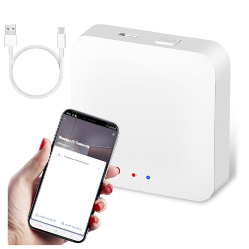 TenixLox Intelligentes Gateway, drahtloses intelligentes Heim-Gateway, Bluetooth-Netzwerk-Hub, Tuya App Fernbedienung von TenixLox